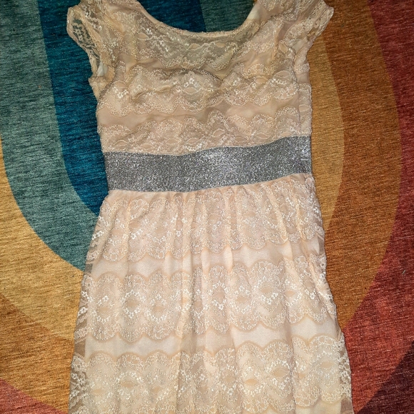 White Lace Cocktail Dress - Picture 1 of 4